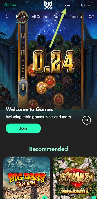 Registration bet365