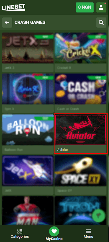 Linebet Aviator Crush Game