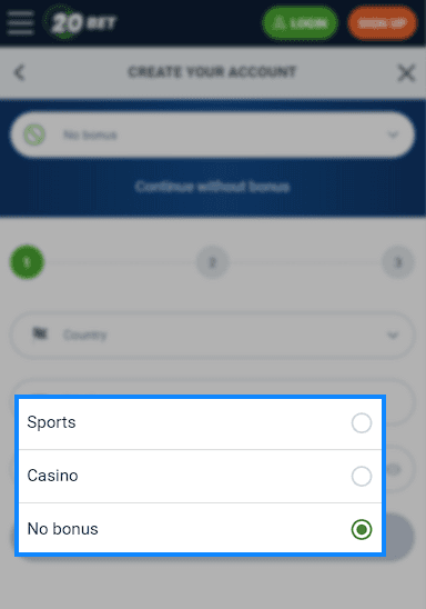 How to get 20Bet Welcome Bonus