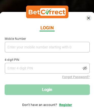 log in NetCorrect