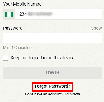 Forgot Password?