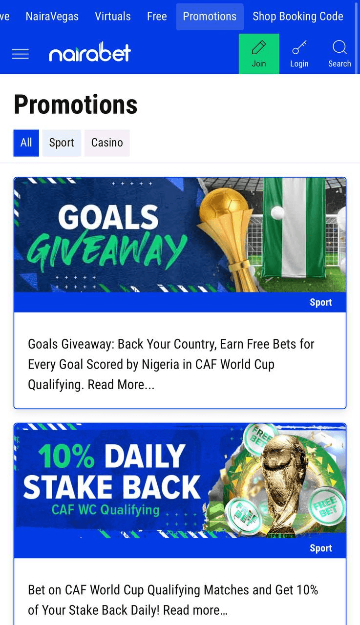 Bonuses and promotions
