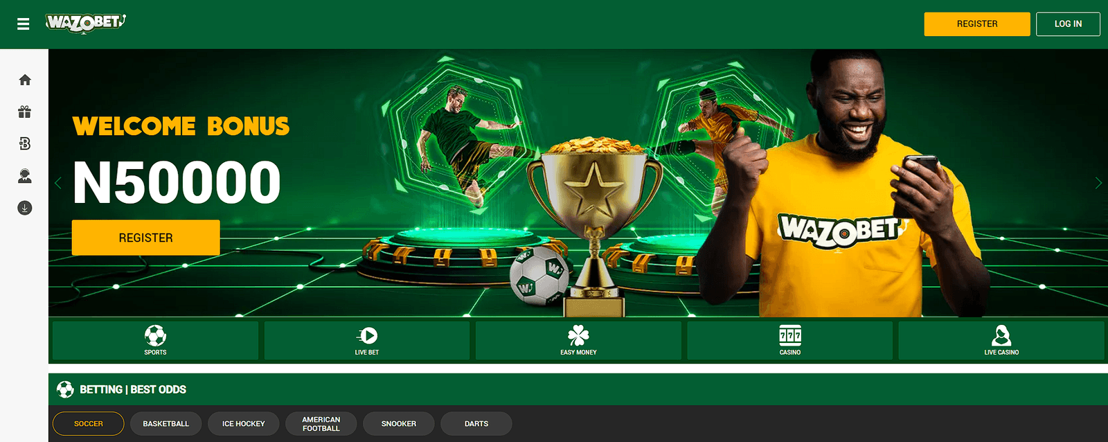 Wazobet desktop