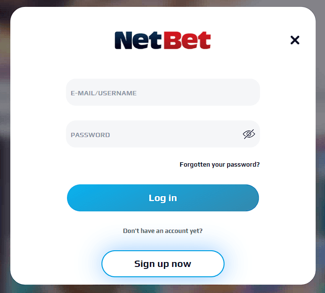 Log in NetBet