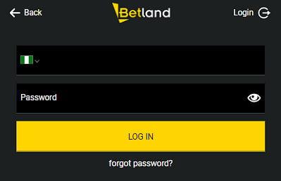 Instructions how to enter login and password