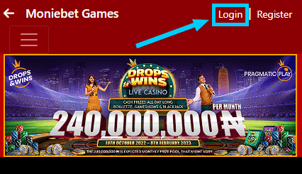 Log in button