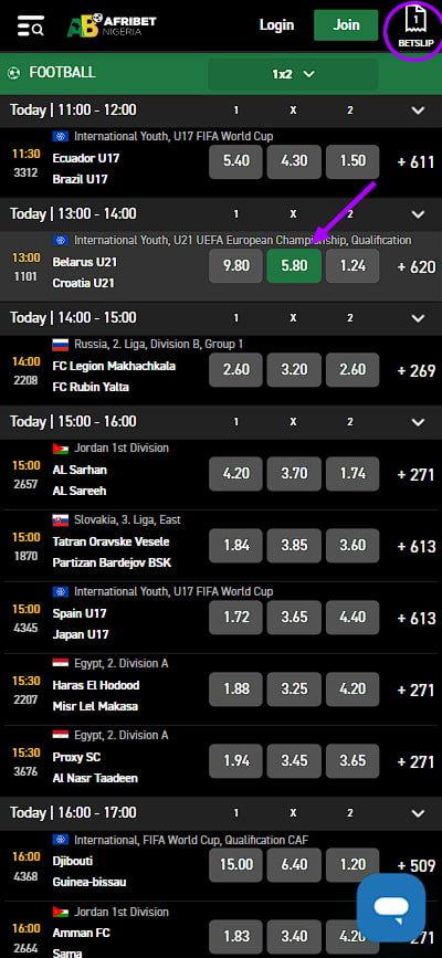Bet on sport