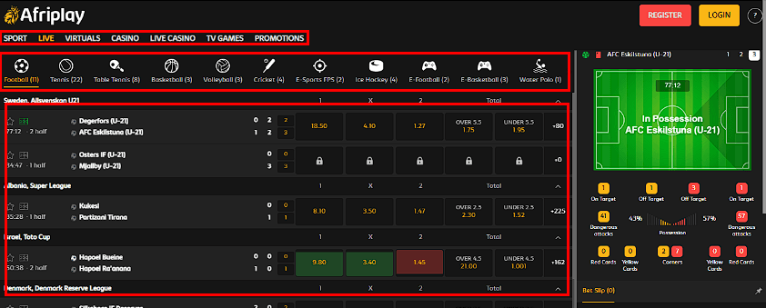 Afriplay website