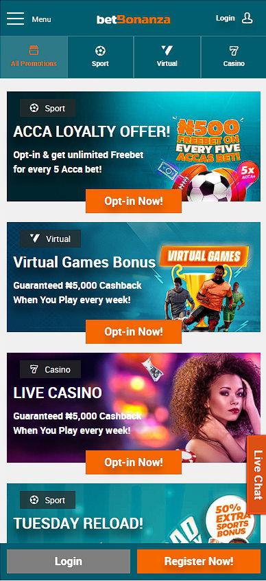 Bonuses betBonanza