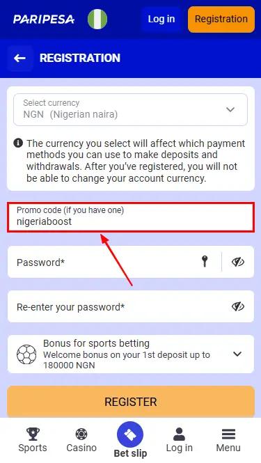 PariPesa Promo Code