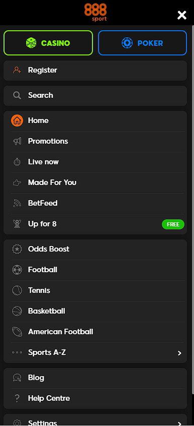888sport mobile version menu