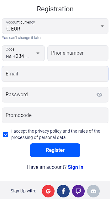 Registration